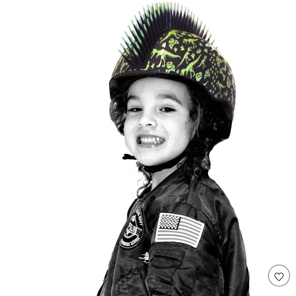 Raskullz Toddler T-Rex Bonez Mohawk Fit System Bike Helmet